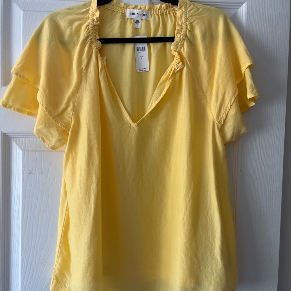 Cloth & Stone Sunny Yellow Blouse